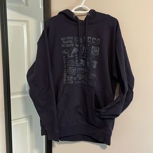 Mens XL hoodie-navy blue